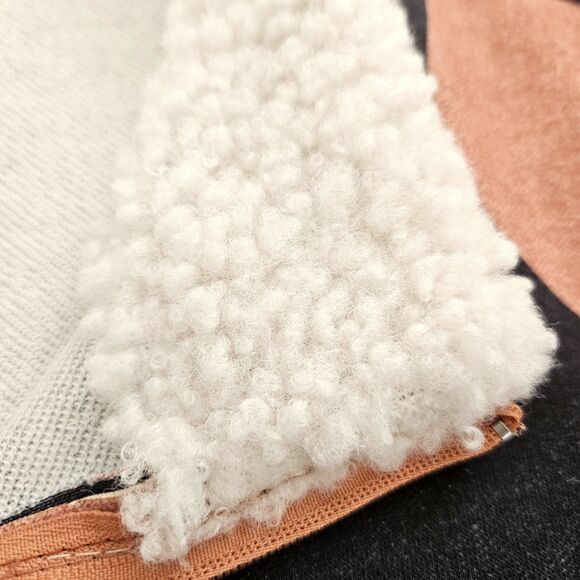 Gray-Black Pullover 1/2 Zip Shirt Jacket Wooly Collar Mens XL Sweatshirt NWOT - Picture 4 of 7